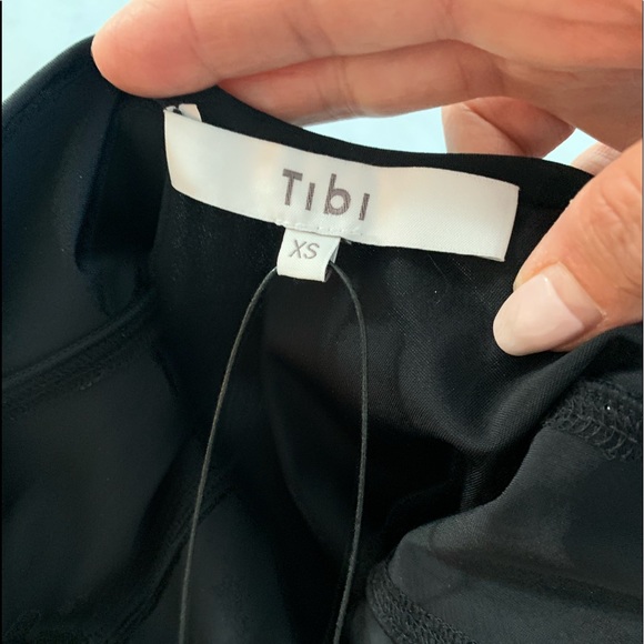 TIBI open-back black stretch body suit - Picture 6 of 8